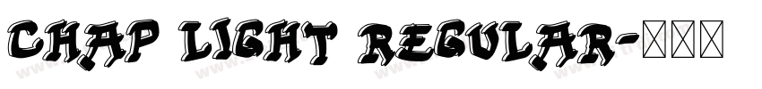 Chap Light Regular字体转换